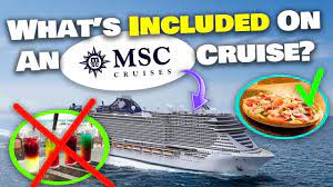 an msc cruise food drinks