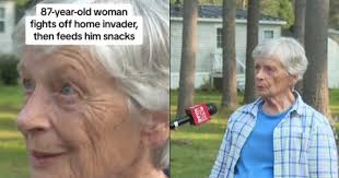 87 year old woman fought her robber