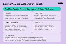 you re welcome in french more than