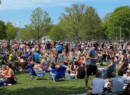 Residents enjoy the weather in socially distanced circles at trinity bellwoods park on may 13, 2021. Social Distancing Circles Coming To Toronto S Trinity Bellwoods Park Toronto Sun