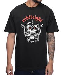 Rebel8 Born To Die Black T Shirt