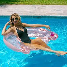 intex 1 seat pink inflatable raft at