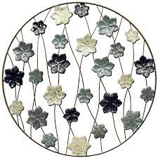 Display Of Flowers Metal Wall Art