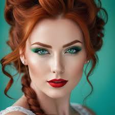 beautiful redhead female with red hair