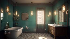 Luxurious Art Deco Bathroom Emerald