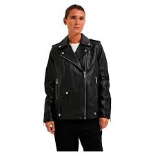 selected madison leather jacket black