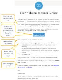 Irresistible Invitation Emails For Webinars And Events