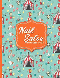 nail salon appointment book 7 columns