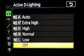 how to use nikon s active d lighting
