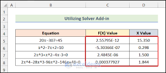 How To Solve For X In Excel 2 Simple