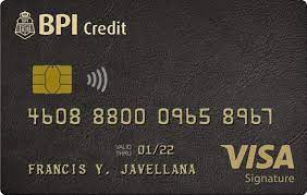 bpi visa signature card credit card