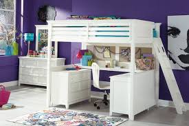 This murphy bed with desk constitutes a stylish proposition for a contemporary interior. Mixing Work With Pleasure Loft Beds With Desks Underneath