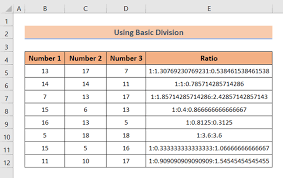 how to calculate ratio of 3 numbers in
