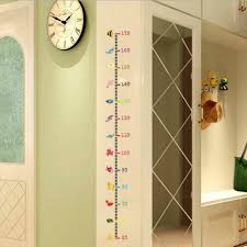 Cute Useful Height Chart Measure Wall Sticker Decal For Kids Baby Room Undersea
