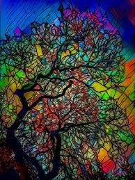 Metal Art Stained Glass Panel Stained