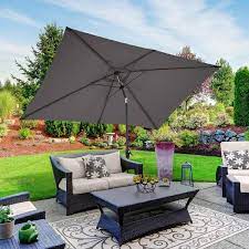 Rectangular Tilt Market Patio Umbrella