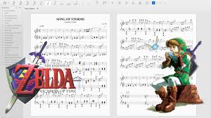 The song of storms sheet music is one of the shortest pieces i love to play. Legend Of Zelda Ocarina Of Time Song Of Storms Piano Sheet Music Ds Music Youtube
