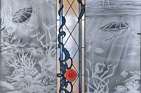 Custom Stained Etched Windows Doors