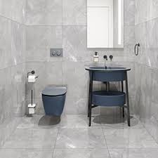 Inspiration for a bathroom gray with floating vanities, marble countertops, gray wall tiles, concrete floor, and concrete bathtub. Bathroom Tiles For Showers Walls And Floors Tiles Diy