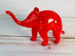 Murano Glass Elephant Figurineglass