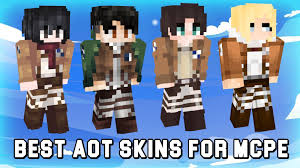 Select upload, to upload skin to minecraft. Aot Mod In Mcpe Attack Of Titans Skins For Android Apk Download