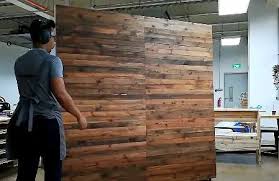 How To Make A Free Standing Pallet Wall