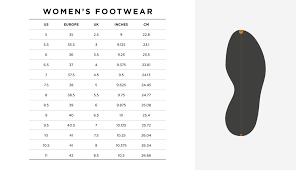 Shoe Size Guide Charismatic Ladies