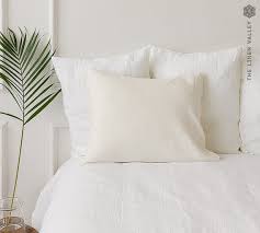 off white linen pillow case ivory white