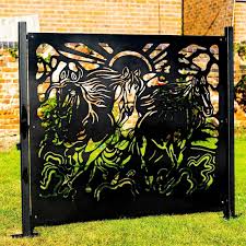 Equestrian Metal Fence Panels Garden