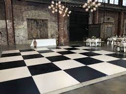 20 20 black and white dance floor