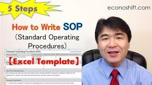 5 Steps How To Write An Sop Excel Template Practice