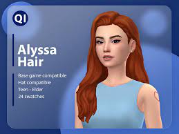 the sims resource alyssa hair