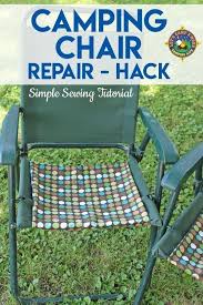 diy camping chair repair simple