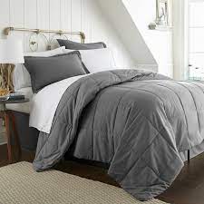 6 piece gray twin comforter set