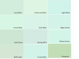 Benjamin Moore Mint Green Paint Swatches I Created This To