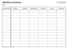 This is a weekly 8 hour shift schedule template for you who roll your employees to work in three shifts where every shift is 8 hours long. Free Weekly Schedules For Excel 18 Templates