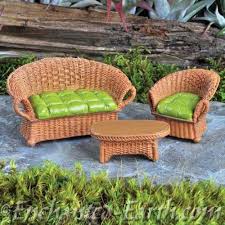 Brown Wicker Style Garden Furniture