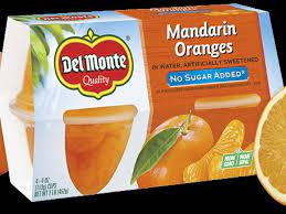mandarin orange fruit cup nutrition