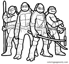 ninja turtles coloring pages printable