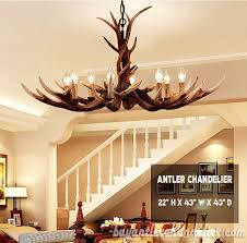 Deluxe 8 Cast Elk Antler Chandelier Living Room Rustic Lighting Fixtures Buyantlerchandelier Com