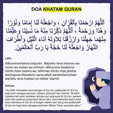 Di indonesia sendiri, doa khatam ini masih sering digunakan. Doa Khatam Alquran Arab Latin Dan Artinya Penulis Cilik