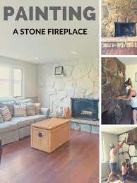 How To Paint A Stone Or Brick Fireplace