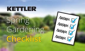 Spring Gardening Checklist Kettler