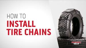 tire chains snow chains how to put