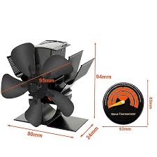 Stove Fan Mini Fireplace Fan