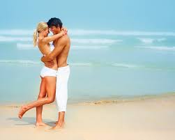 romantic couple beach guy