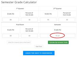 semester grade calculator easy use