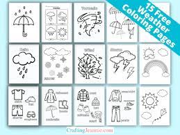 15 weather coloring pages free