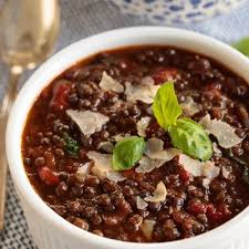 italian black lentil soup