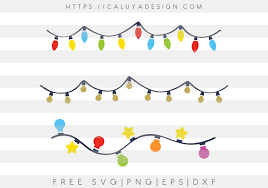 Free Christmas Lights Svg Png Eps Dxf By Caluya Design